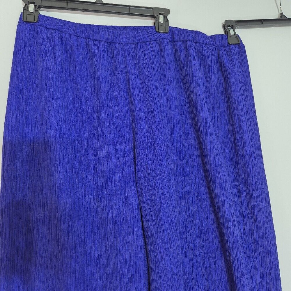 Eileen Fisher Womens Wide Leg Ankle Pants Pull On Size M Purple NWT 7 - Picture 3 of 8